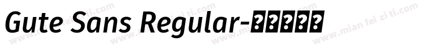 Gute Sans Regular字体转换